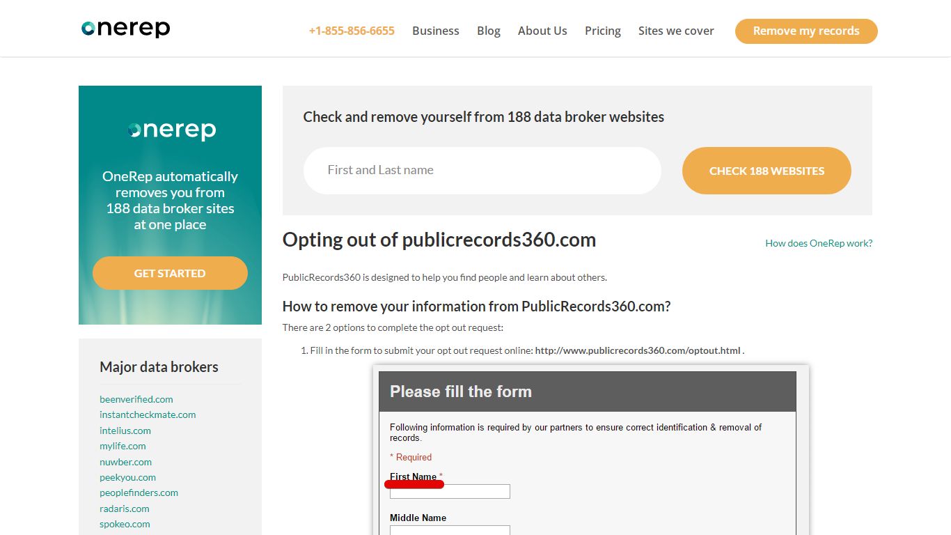 How To Remove Personal Information From publicrecords360.com