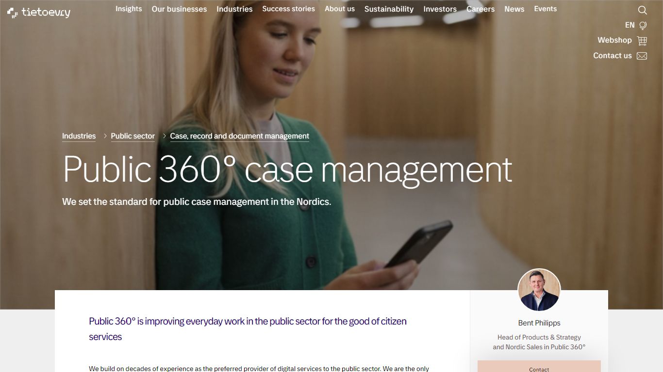 360° case, document and records management | TietoEVRY